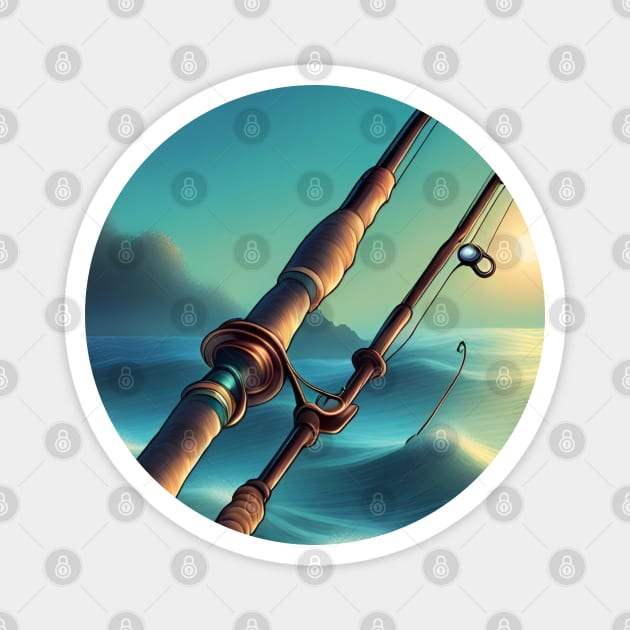 Fishing Lover Magnet by BlackMeme94